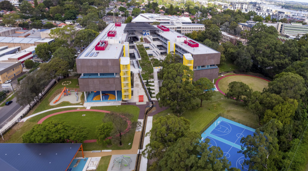 Meadowbank School overview drone shot